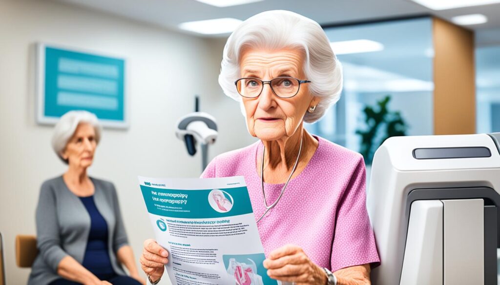 Mammographie-Screening auf ältere Frauen