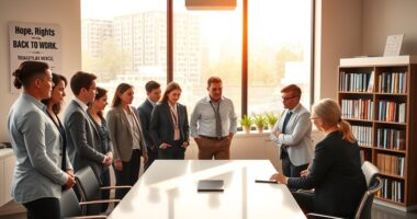 Rechte Rehabilitation Rückkehr an den Arbeitsplatz