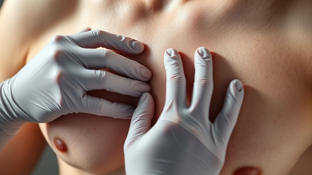 Brustwarze, Areola-Untersuchung