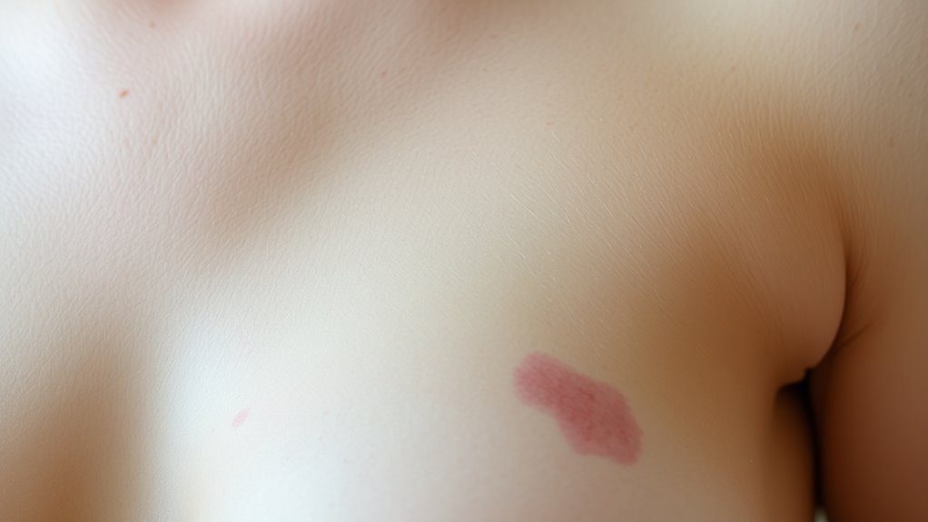 Brusthaut Dellen Rötung