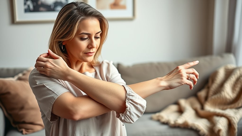 Frühe Schwellung und Symptome