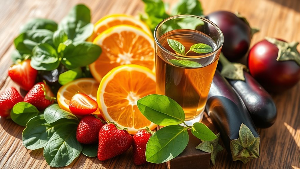 essen Sie buntes, nährstoffreiches Obst und Gemüse