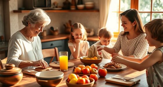 Familie und Freunde praktische Unterstützung