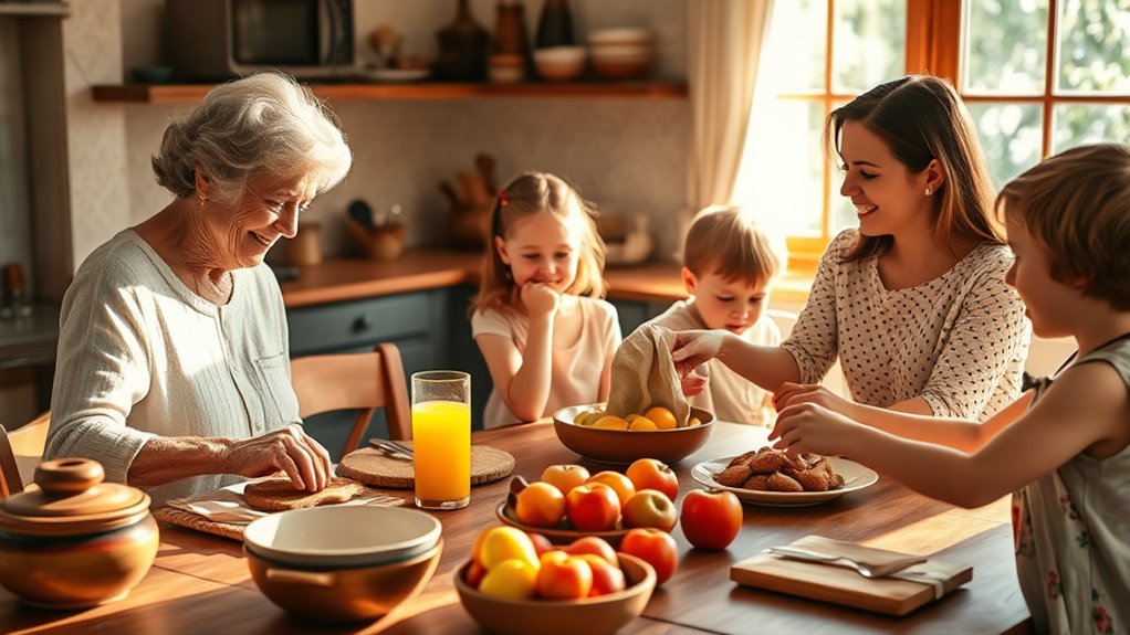 Familie und Freunde praktische Unterstützung