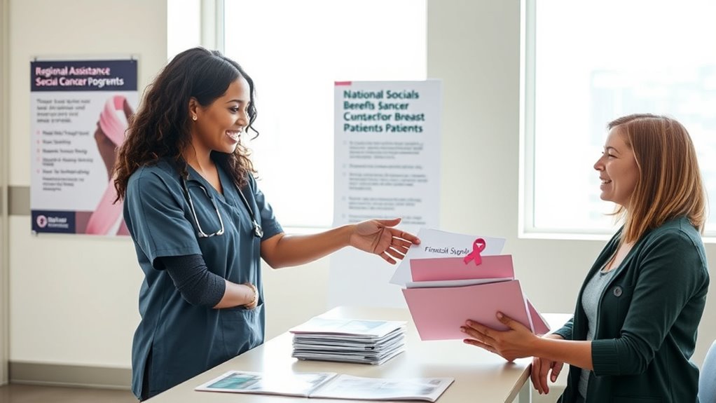 finanzielle Unterstützung für Brustkrebs