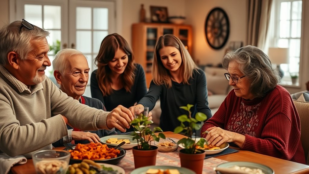 Freunde bieten emotionale und praktische Unterstützung