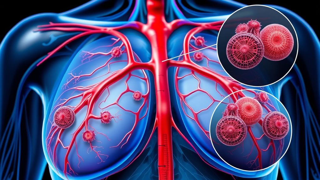 Lymphknoten-Krebs-Ausbreitung
