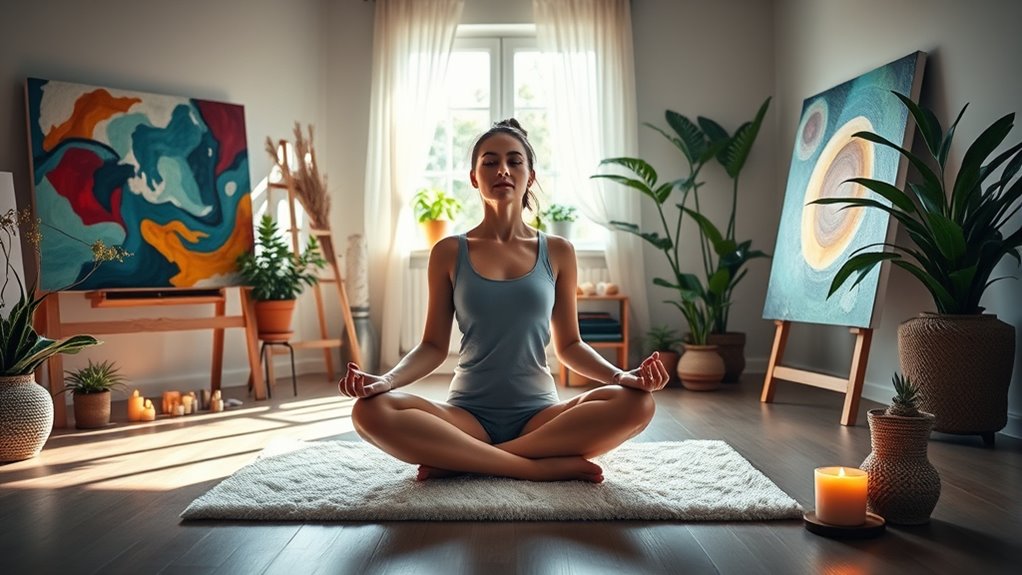 achtsame Kunst zur Stresslinderung