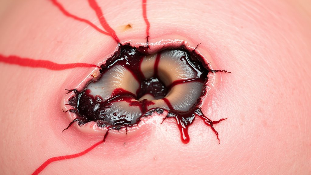 ulzeröses Brustkrebs-Symptome