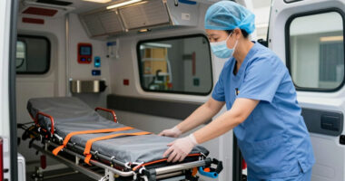 Mitch Mcconnell Ambulance Stretcher Video