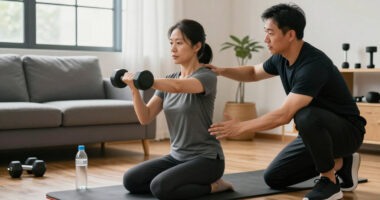 This Is The Dumbbell Workout A Personal Trainer Recommends For People Who Want To Build Strength Without Going To The Gym